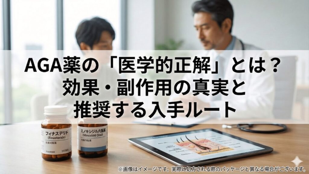 AGA薬の医学的正解とは？効果・副作用の真実と推奨する入手ルート