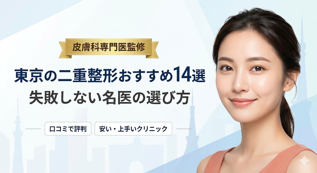 東京の二重整形おすすめクリニック14選！失敗しない名医の選び方