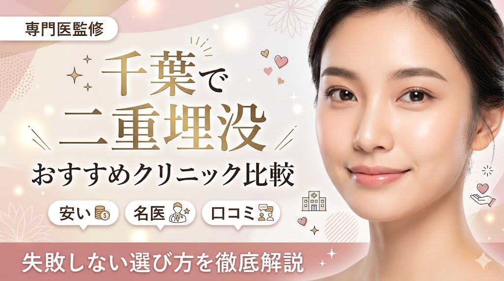 千葉の安い二重埋没おすすめ9選!口コミで評判の名医がいる人気クリニック徹底比較