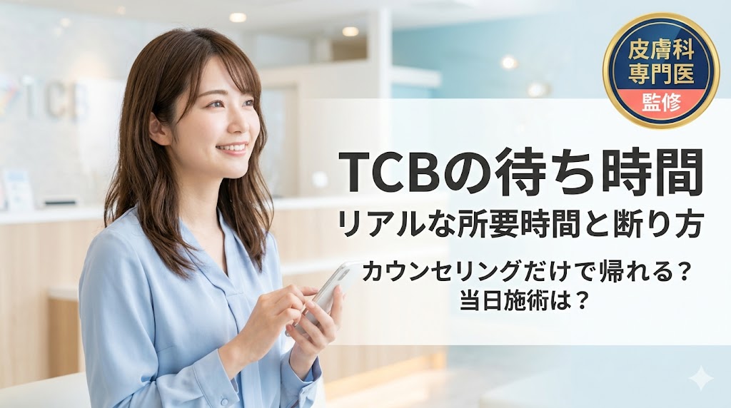 TCBの待ち時間は長い？カウンセリングのみで帰る方法と当日施術のリアル
